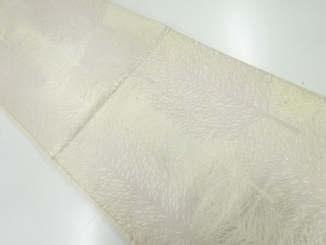 アンティーク　冬木模様織出し袋帯（材料）